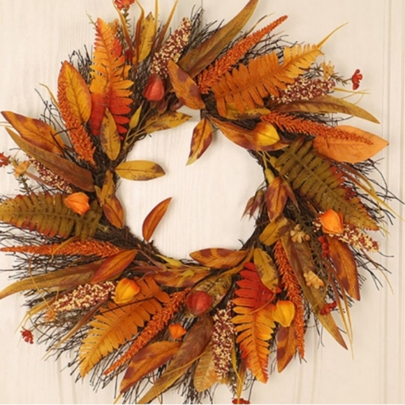 Other - 📢FREE WITH ANY PURCHASE🍂     NEW Artificial Fall Harvest Wreath🍂